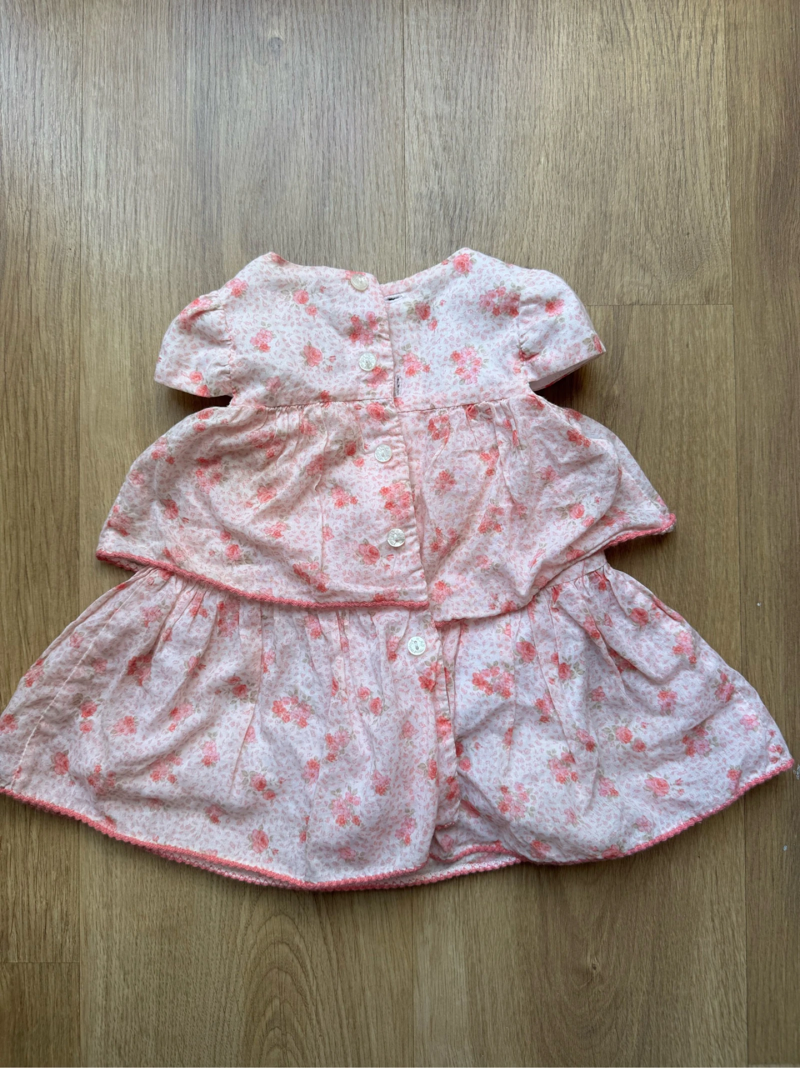 Mayoral vestido de bebé rosa com flores – photo 2